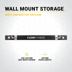 Flow Fitness Étagère murale pour tapis de fitness - Rangement - Montage mural