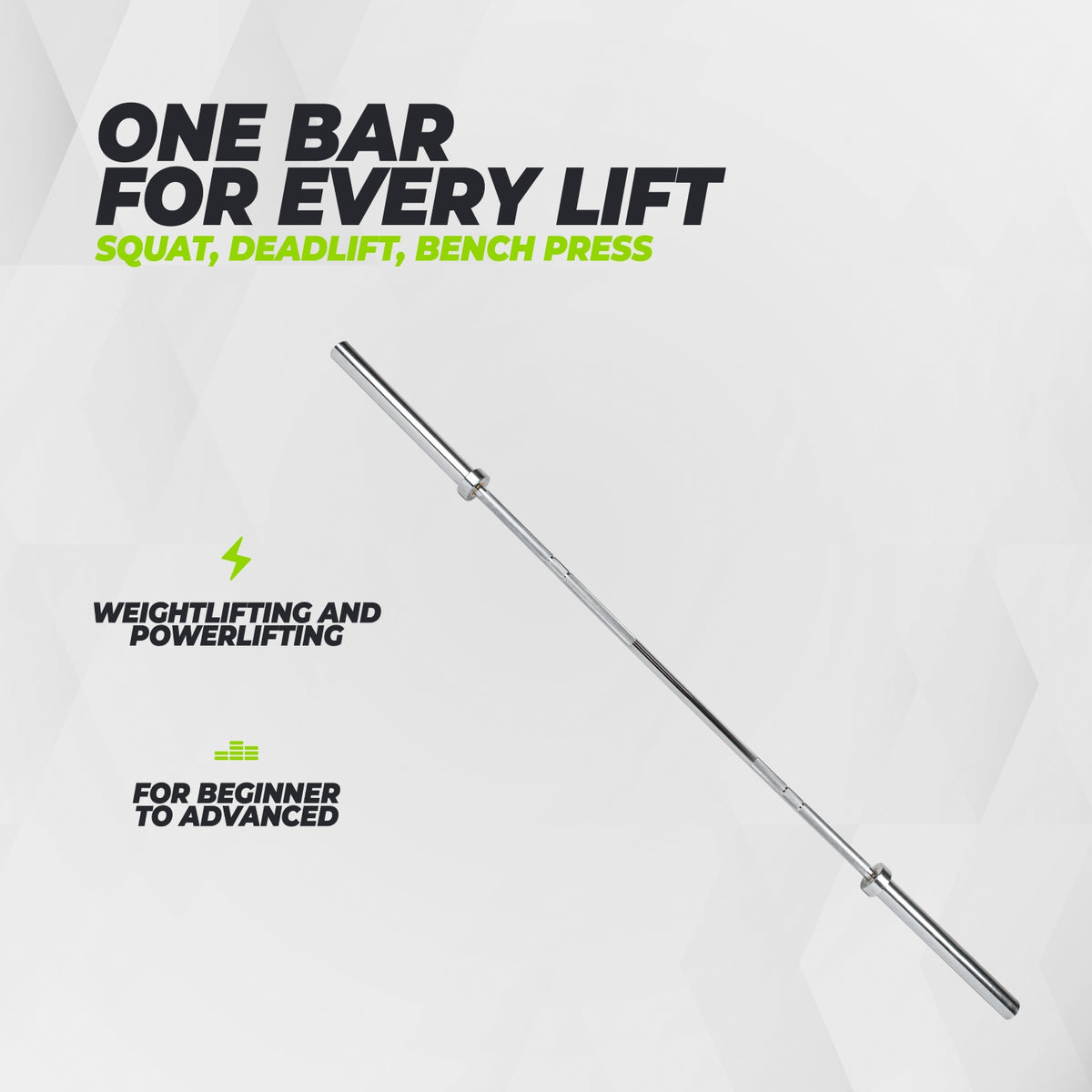 VirtuFit Olympic Dumbbell Bar - 50 mm - 180 cm