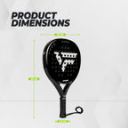 Raquette de padel hybride VirtuFit - Noir - Argent
