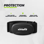 Ceinture de fréquence cardiaque universelle VirtuFit 5,3 kHz
