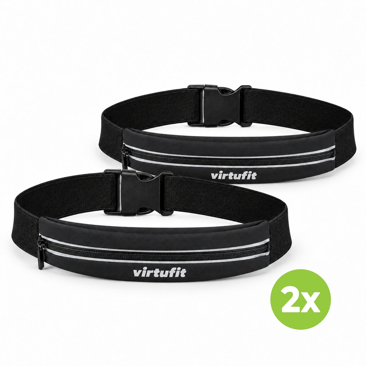 VirtuFit Ceinture de Course – Ceinture de running réglable - Lot de 2