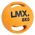 Lifemaxx LMX Medicijn bal - Double Handle Medicine Ball - 8 kg - Oranje