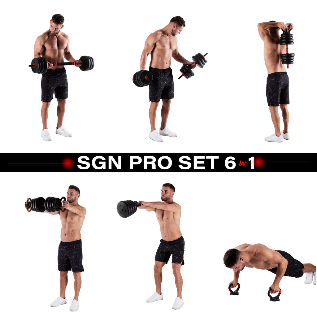 HMS 6-in-1 Set d’Entraînement de Force - 20 kg - Tweedekans