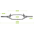 VirtuFit Olympische Hex Bar - Shrug Bar - Trap Bar  - 160 cm