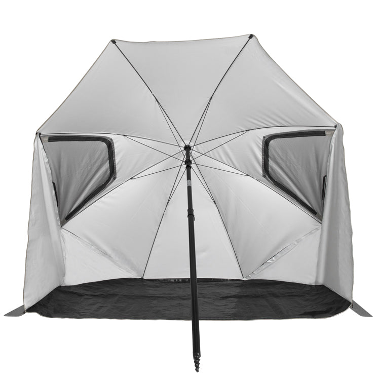 VirtuFit Strandparasol Premium - Windscherm - Strandtent - 200 cm - Grijs - Tweedekans