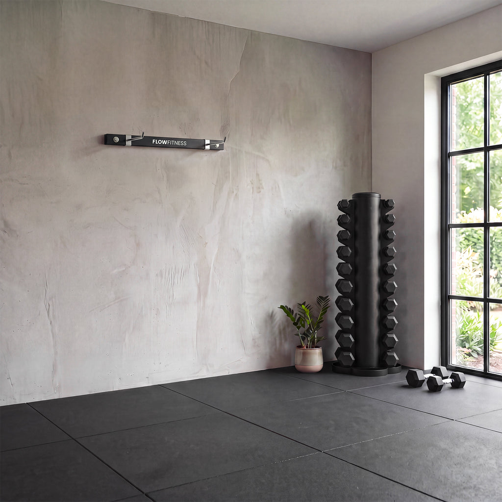 Flow Fitness Étagère murale pour tapis de fitness - Rangement - Montage mural