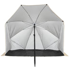 VirtuFit Strandparasol - Windscherm - Strandtent - 160 cm - Beige - Tweedekans