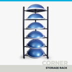 Étagère d'angle Bosu pour 6 Bosu Balance Trainers