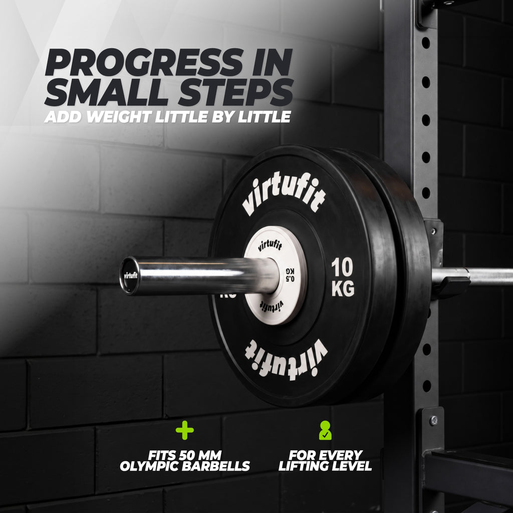 VirtuFit Olympic Fractional Plate - Weight Disc - Bumper Plate - 0.5 kg