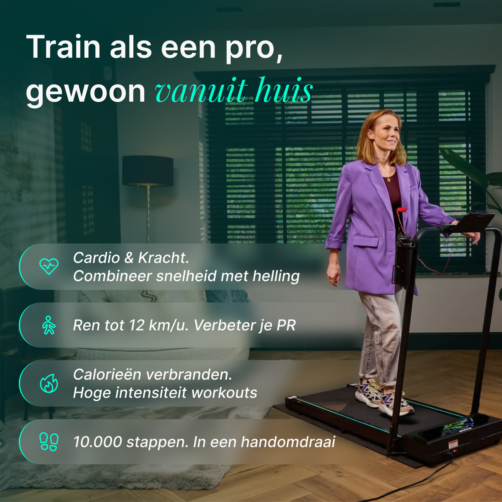 Dreaver Elevate Pro Tapis de Course - Pliable - Pour la Maison