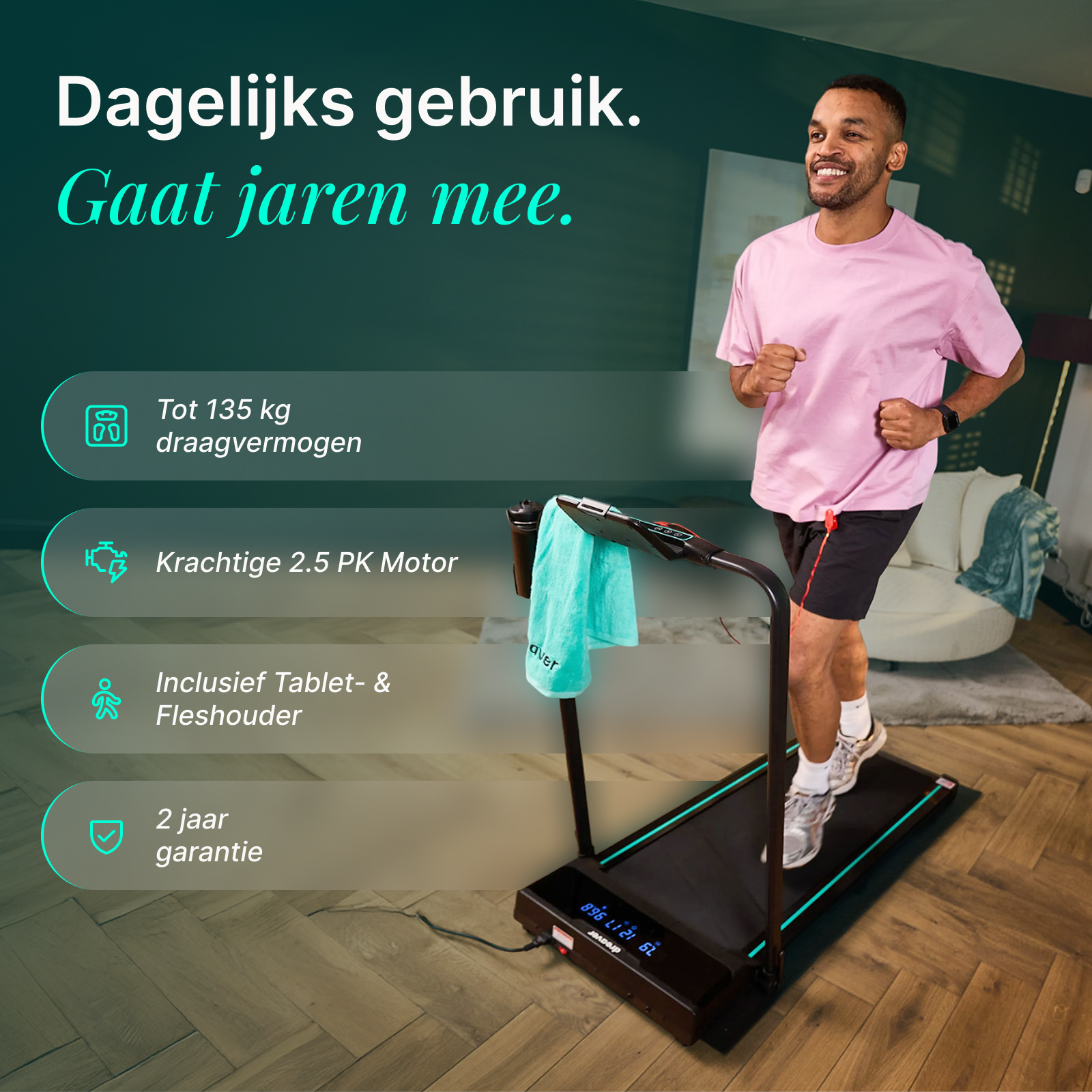 Dreaver Elevate Pro Tapis de Course - Pliable - Pour la Maison