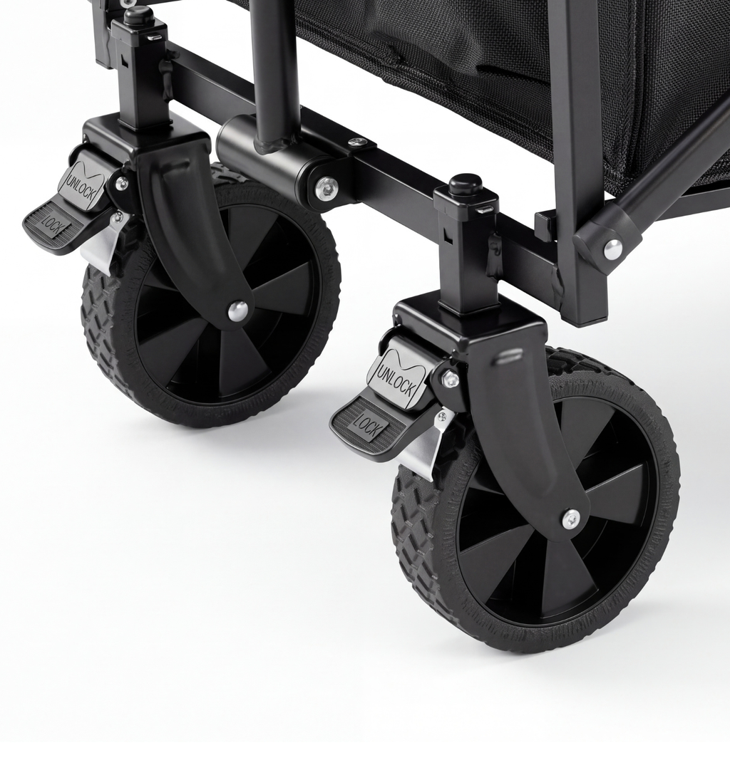 VirtuFit FW65 Chariot pliable - Capacité de charge de 100 kg - Incl. housse de protection - Noir
