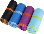 NILS Aqua Microvezel Handdoek - Paars - 180 x 100 cm