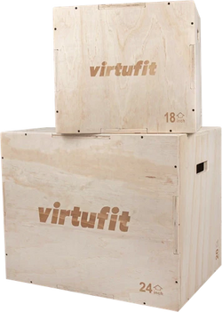 VirtuFit Houten 3-in-1 Plyo Box Set - 2 Stuks - Hoofdafbeelding