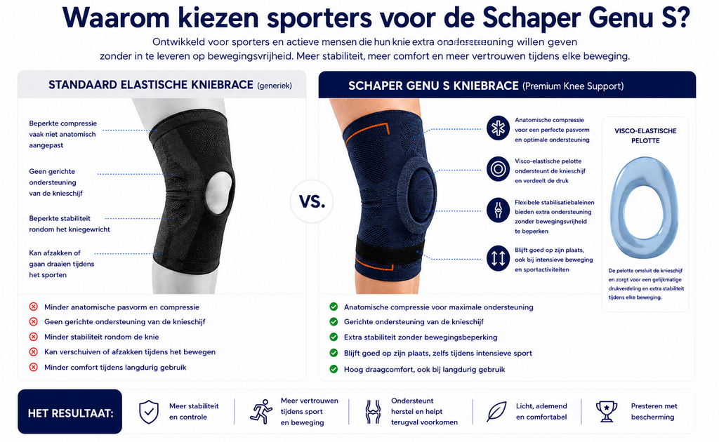 Schaper Genu S Kniebrace - In gebruik