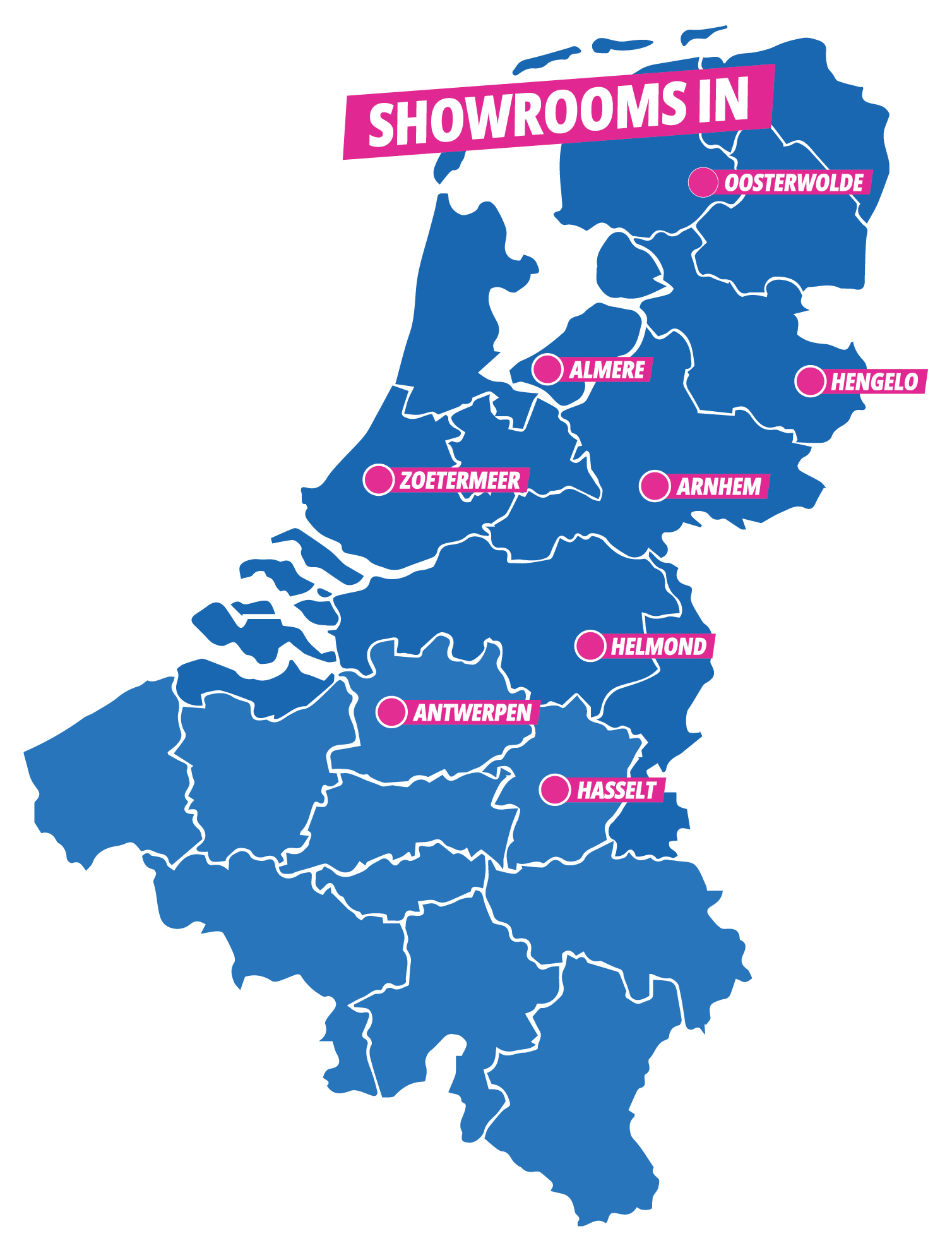 Carte des emplacements des salles d'exposition