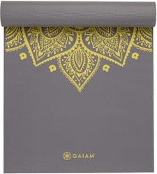 Tapis de Yoga Gaiam - 6mm - Cadran Solaire Citron