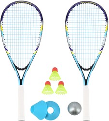 NILS Crossminton Set - Complete Set - Blauw