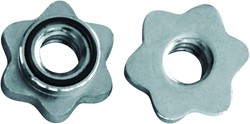 Tunturi collier de blocage à vis pour disques et poids stop-disques chrome , lot de 2