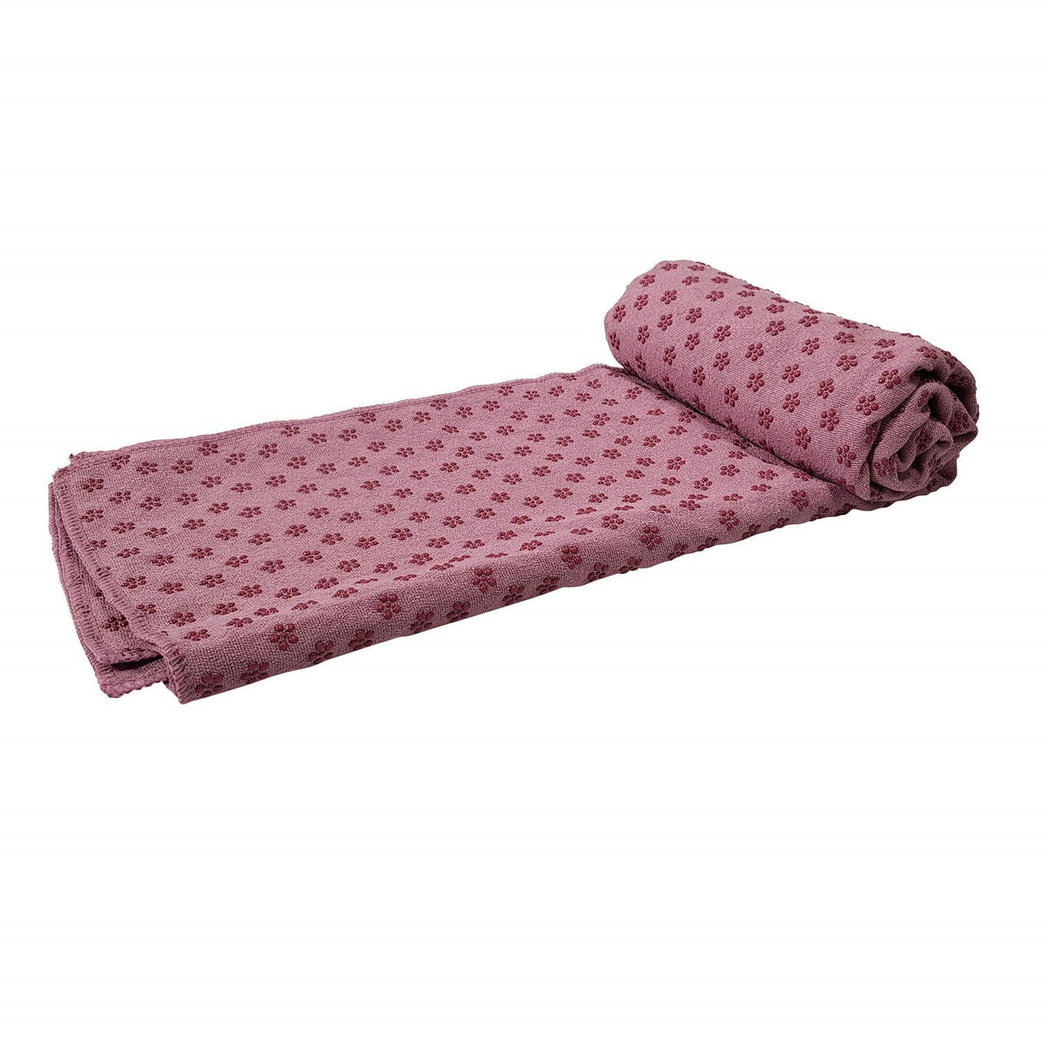 Tunturi Siliconen Yoga Handdoek - 183 x 67 cm - Roze 183 x 67 cm