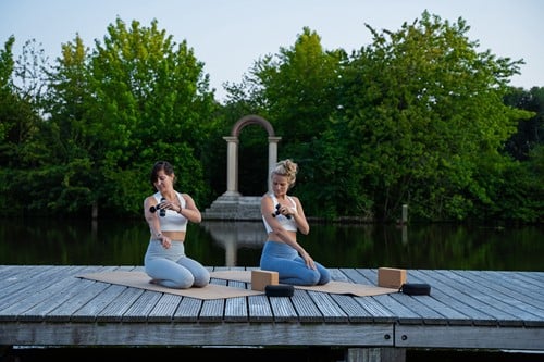Tunturi Massage Gun Mini - Massage Apparaat - Inclusief koffer - 4 opzetstukken