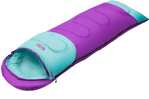 NILS Camp Slaapzak - Paars/Turquoise - Maat M-2