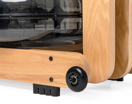 VirtuFit Elite Water Resistance Roeitrainer - Oak - Transportwieltjes