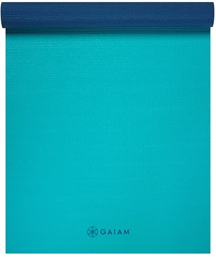 Gaiam 2-Color Yoga Mat - 4 mm - Open Sea