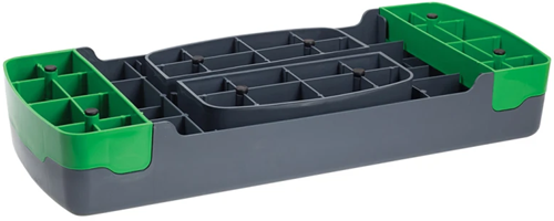 HMS Fitness Aerobic Step - Zwart/Groen - Onderkant Plat