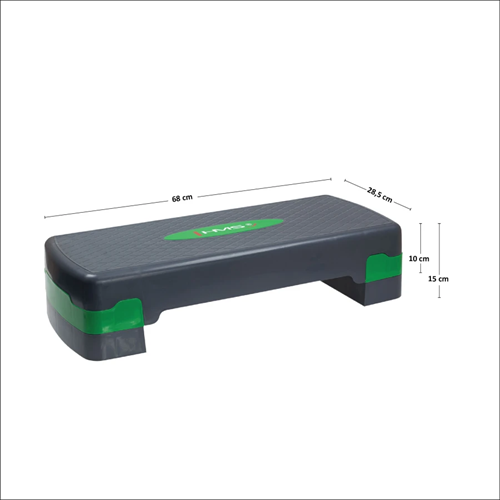 HMS Fitness Aerobic Step - Zwart/Groen - Afmetingen