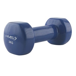 Hms Fitness Gietijzeren Dumbbell Met Vinyl Coating - 3 Kg