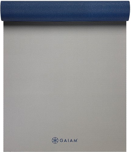 Gaiam 2-Color Yoga Mat - 6 mm - Icy Frost