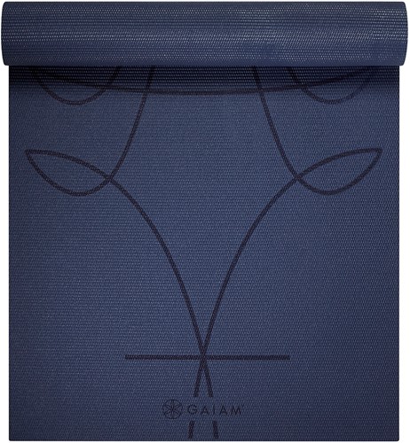 Gaiam Yoga Mat - 6 mm - Alignment Ink