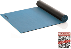 Gymstick Active 2-Tone Fitness Mat - Tapis de yoga - avec vidéos d'exercices