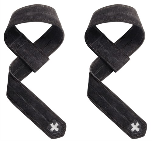 Harbinger - Pro Leather Lifting Straps - Fitness Straps - One Size - Zwart
