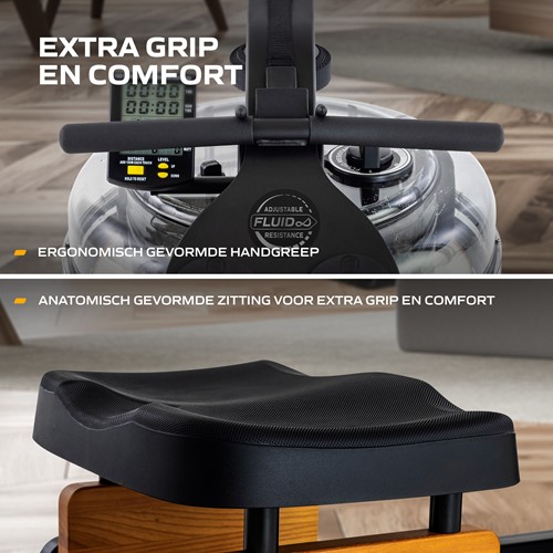 Fluid Rower Apollo Plus Roeitrainer - Grip