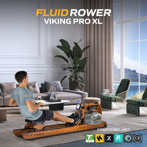 Fluid Rower Viking Pro XL Roeitrainer - apps