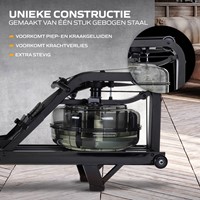 Fluid Rower Neon Pro XL Roeitrainer - Mat Zwart-2