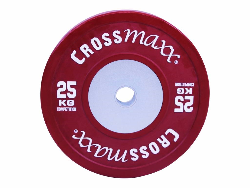 Lifemaxx Crossmaxx Competition Bumper Plate - 50 mm - 25 kg 45 x 45 x 6,7 cm