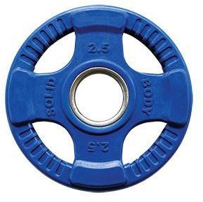 Body-Solid Gekleurde Olympische Rubber Halterschijf - Blauw - 2,5 kg