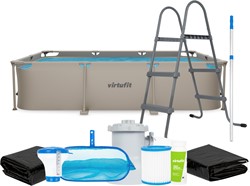 Piscine Rectangulaire VirtuFit - Beige - 300 x 210 x 66 cm