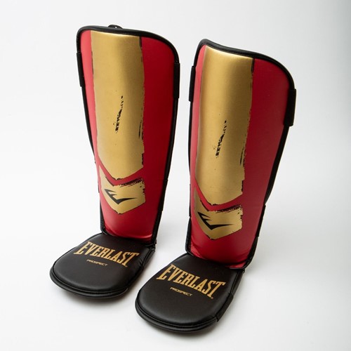 Everlast Prospect Jeugd Scheenbeschermers - Rood/Goud