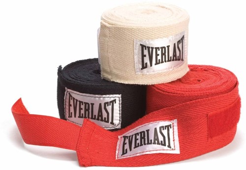 Everlast Core Hand Wraps 3 Pack - Zwart/Wit/Rood - 305 cm