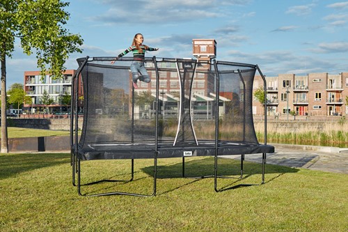 Salta Premium Edition Trampoline met Veiligheidsnet - Zwart - 396 x 244 cm