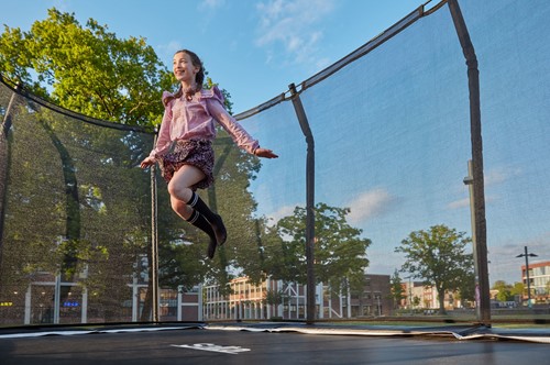 Salta Premium Edition Trampoline met Veiligheidsnet - Zwart - 396 x 244 cm
