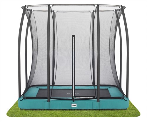 Salta Comfort Edition Ground Trampoline met Veiligheidsnet - 153 x 214 cm - Groen