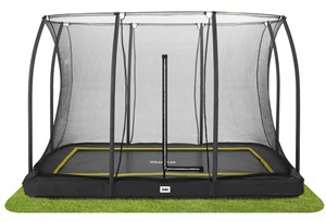 Salta Comfort Edition Ground Trampoline Met Veiligheidsnet - 305 X 214 Cm - Zwart