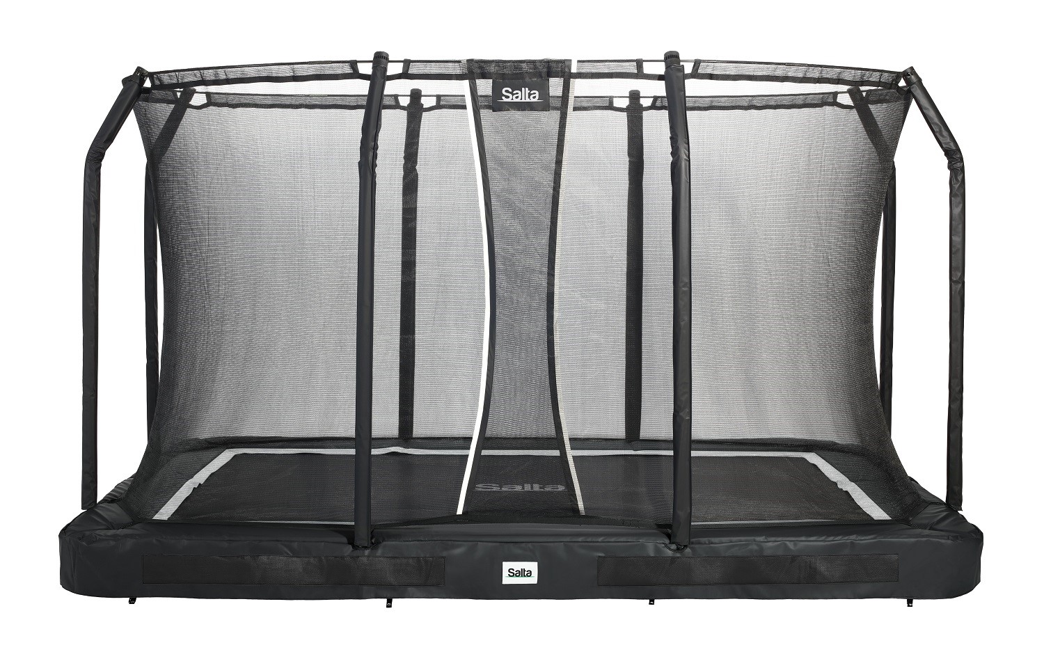 Salta Premium Ground Trampoline met Veiligheidsnet - 366 x 244 cm - Zwart 366 x 244 x 21,5 cm