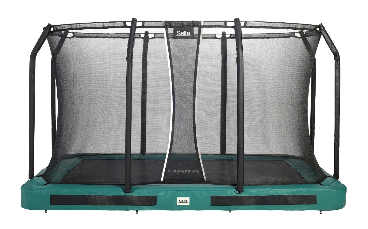 Salta Premium Ground Trampoline met Veiligheidsnet - 366 x 244 cm - Groen 366 x 244 x 21,5 cm