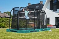 Salta Premium Ground Trampoline met Veiligheidsnet - 366 x 244 cm - Groen